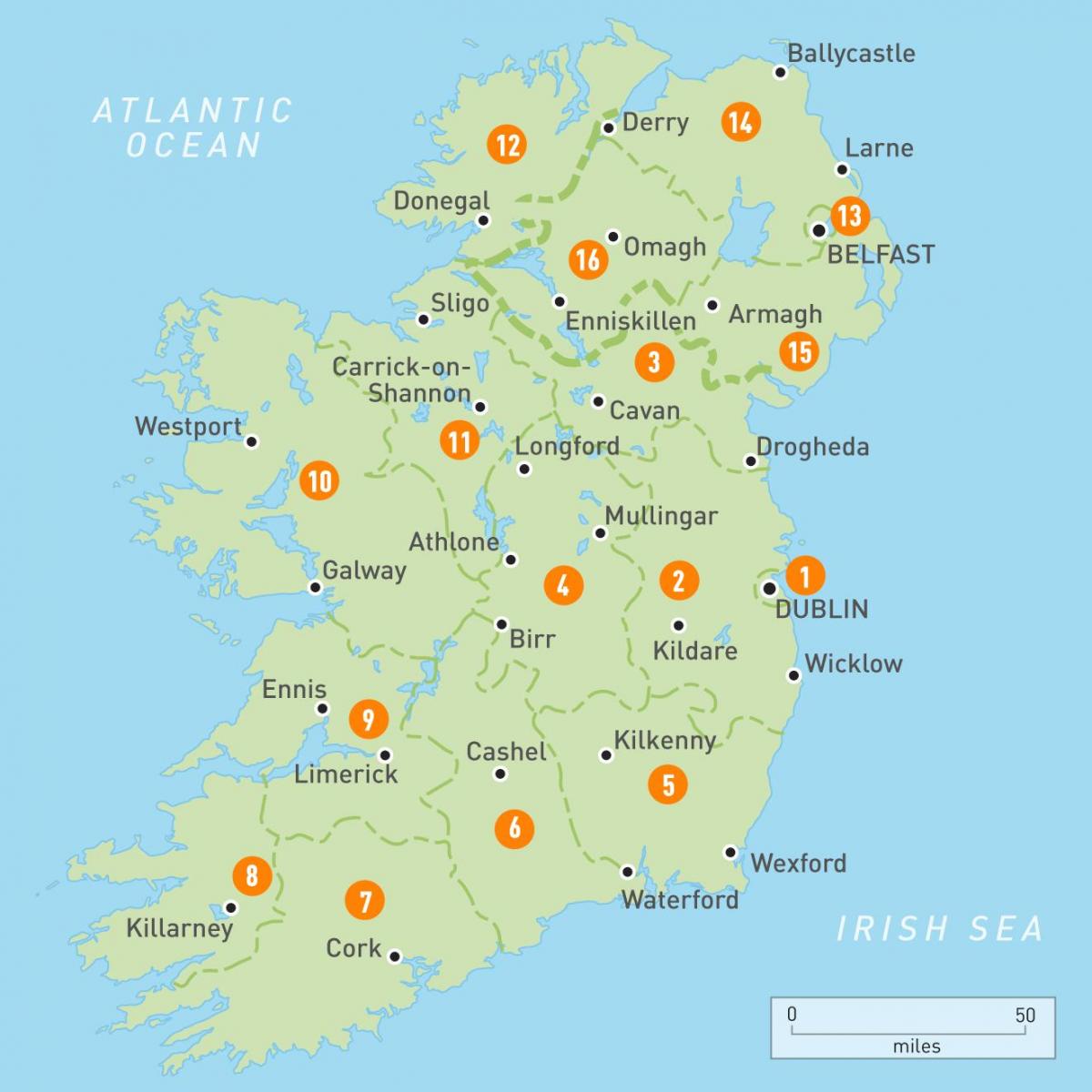 ایرلند در نقشه