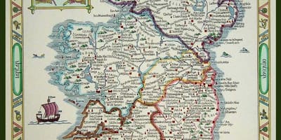 نقشه از قرون وسطی در ایرلند